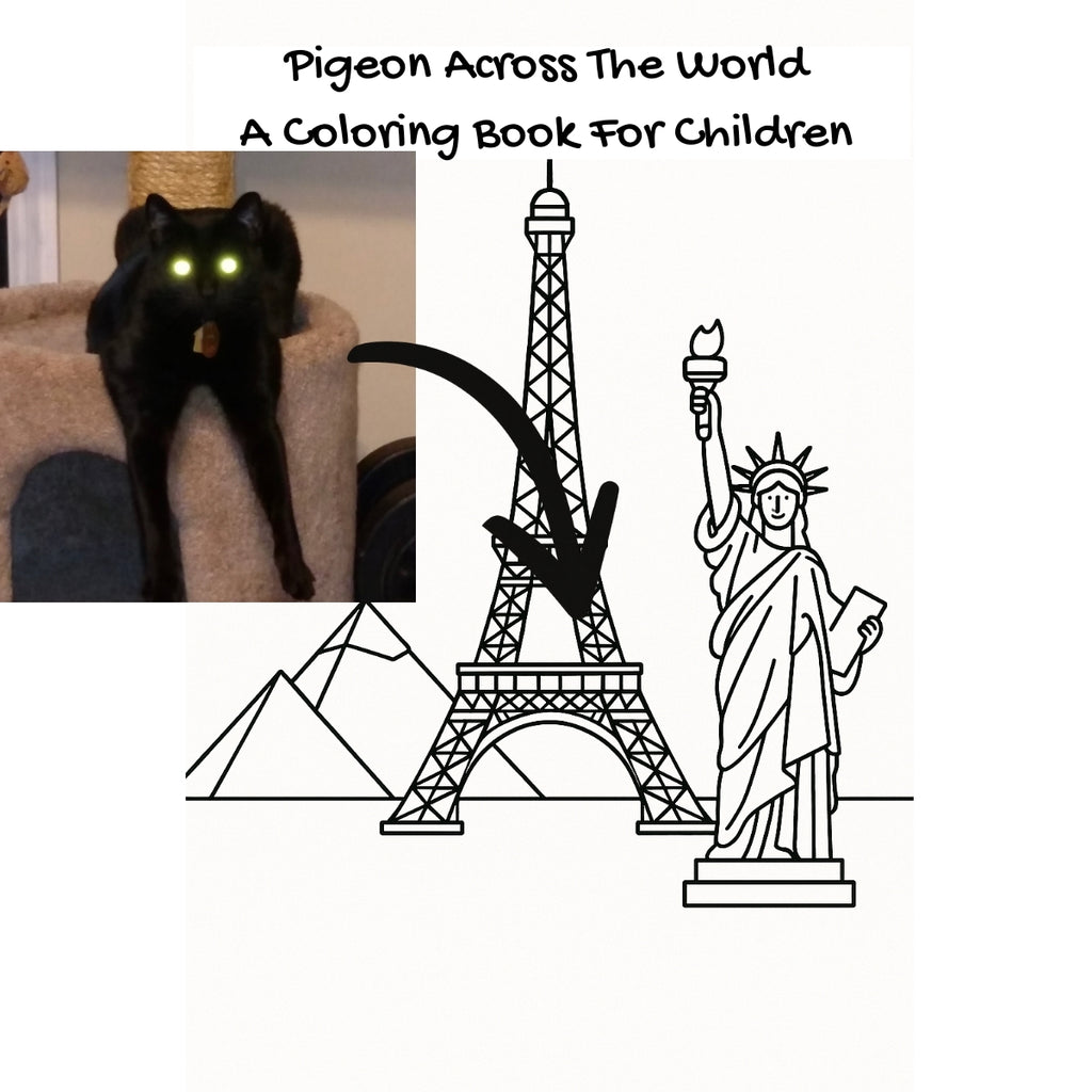 Pigeon Across The World: A Coloring Book For Children