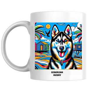 Siberian husky the Magnificent: Pop Art Coffee Mug
