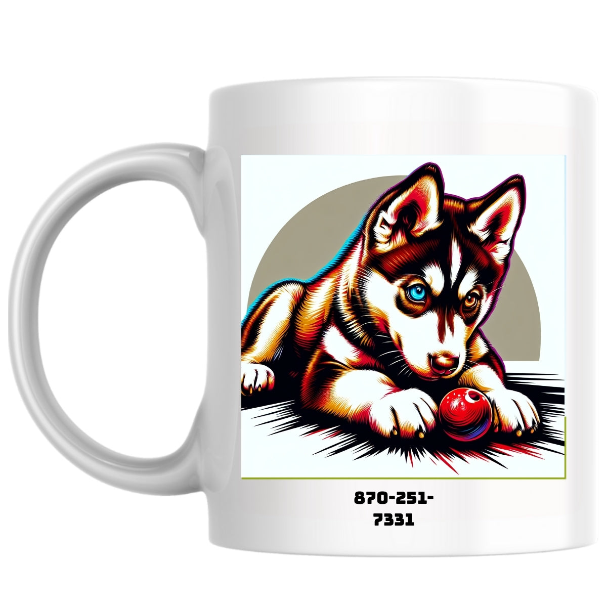 870-251-7331 the Magnificent: Pop Art Coffee Mug