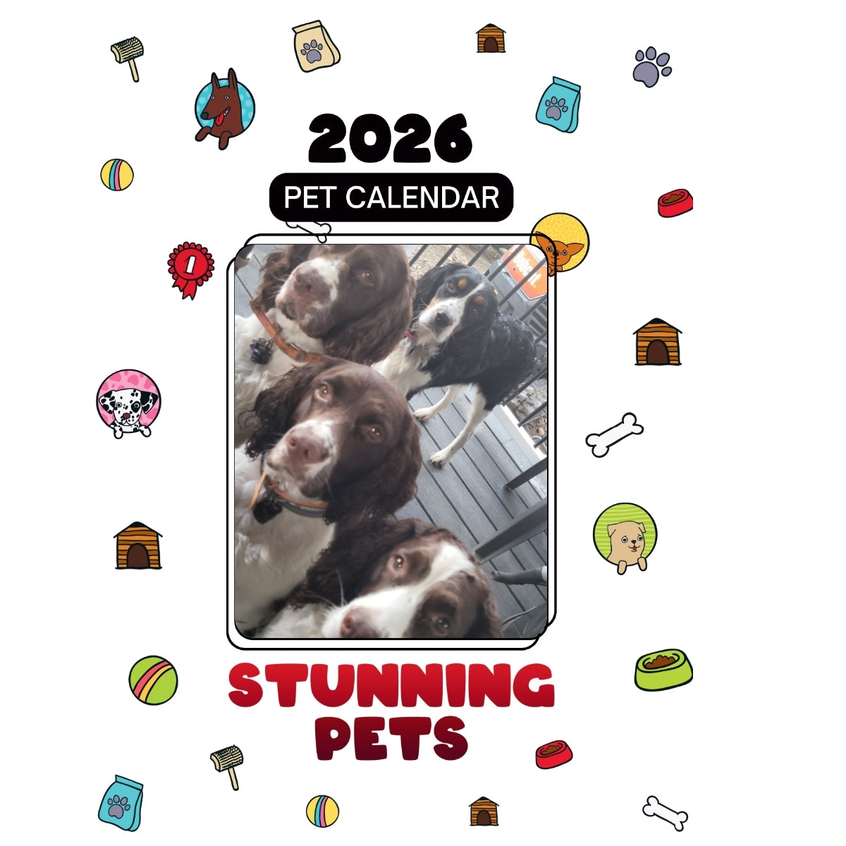 Chase , Skye, Moby, Luna Headlines Stunning Pets: A 2026 Pet Calendar