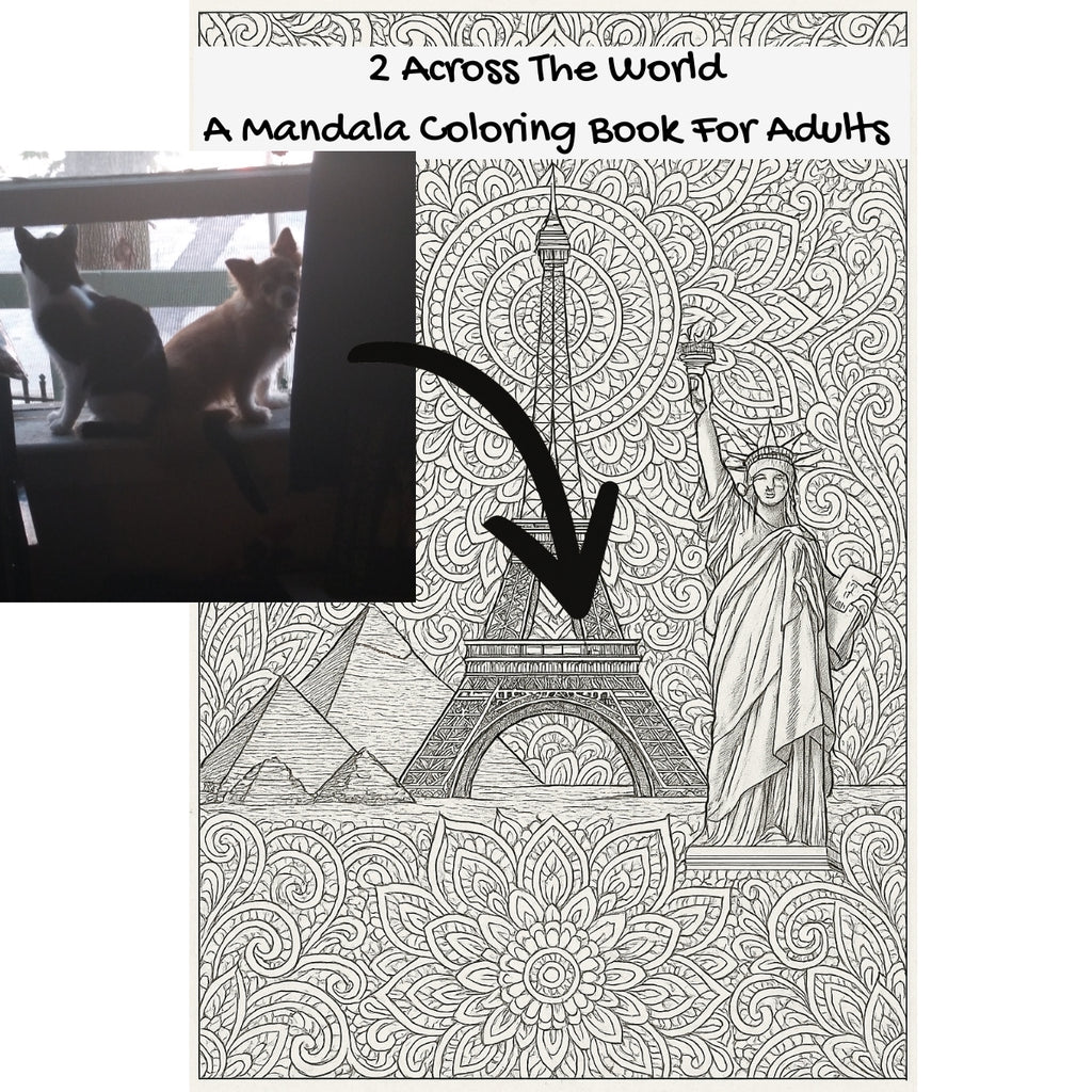 2 Across The World: A Mandala Coloring Book For Adults