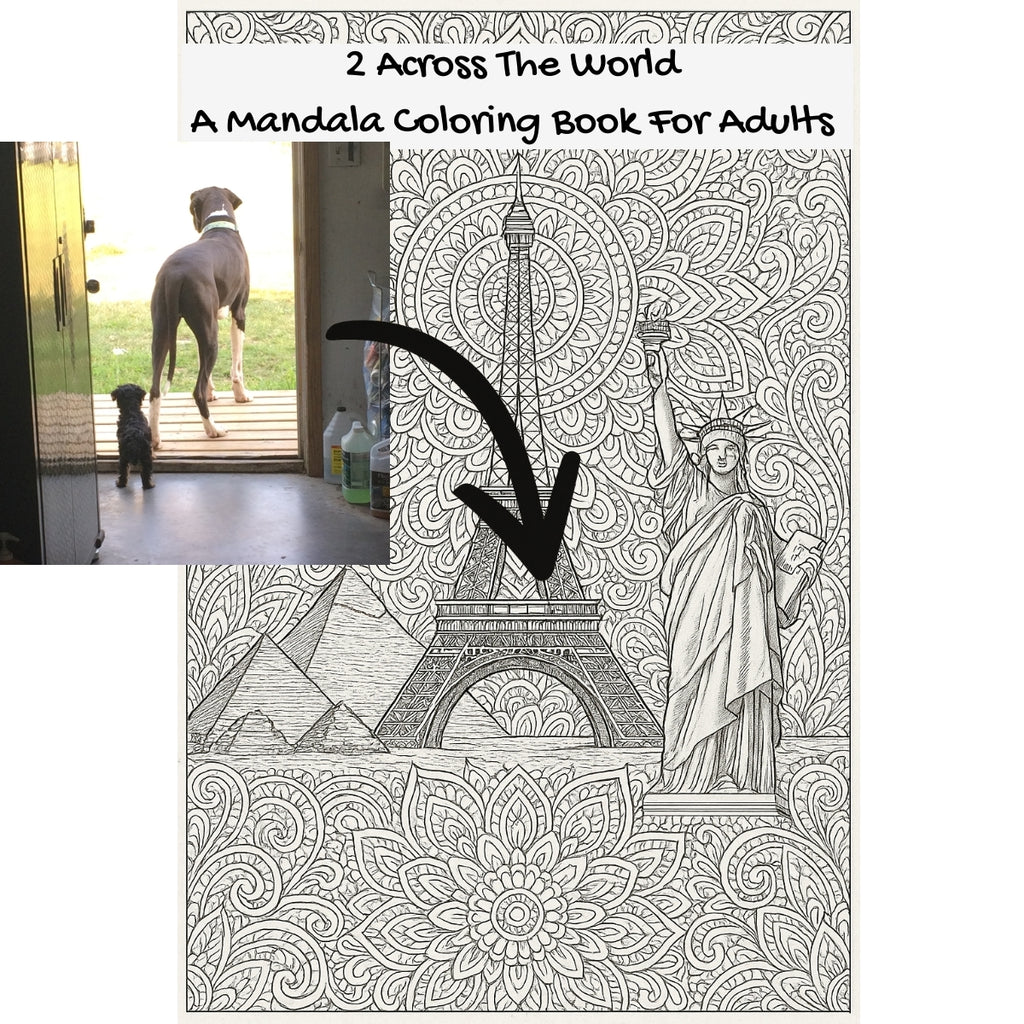2 Across The World: A Mandala Coloring Book For Adults