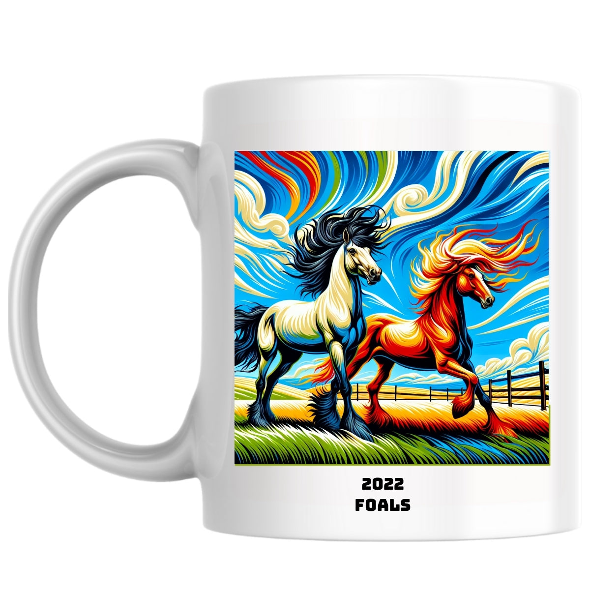 2022 foals the Magnificent: Pop Art Coffee Mug