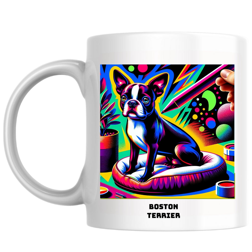 Boston terrier the Magnificent: Pop Art Coffee Mug