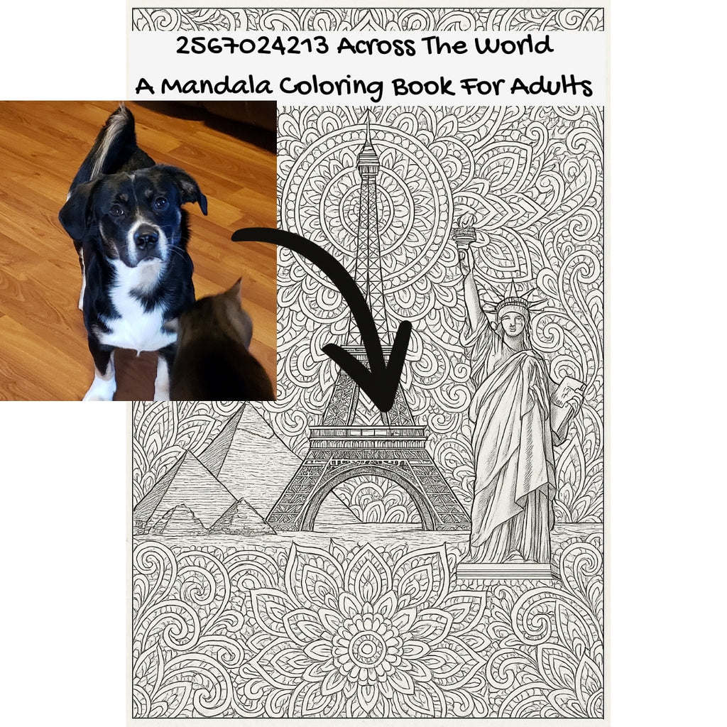 2567024213 Across The World: A Mandala Coloring Book For Adults