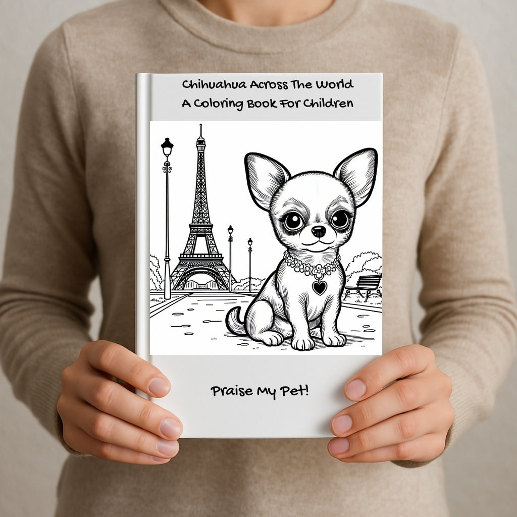 Chihuahua Across The World: A Coloring Book For Children