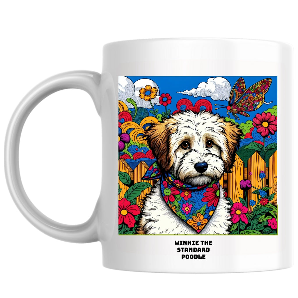 WINNIE the standard poodle the Magnificent: Pop Art Coffee Mug