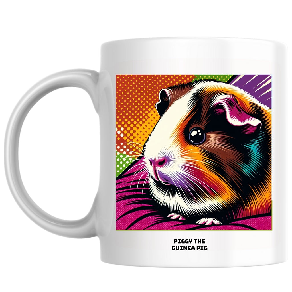Piggy the guinea pig the Magnificent: Pop Art Coffee Mug
