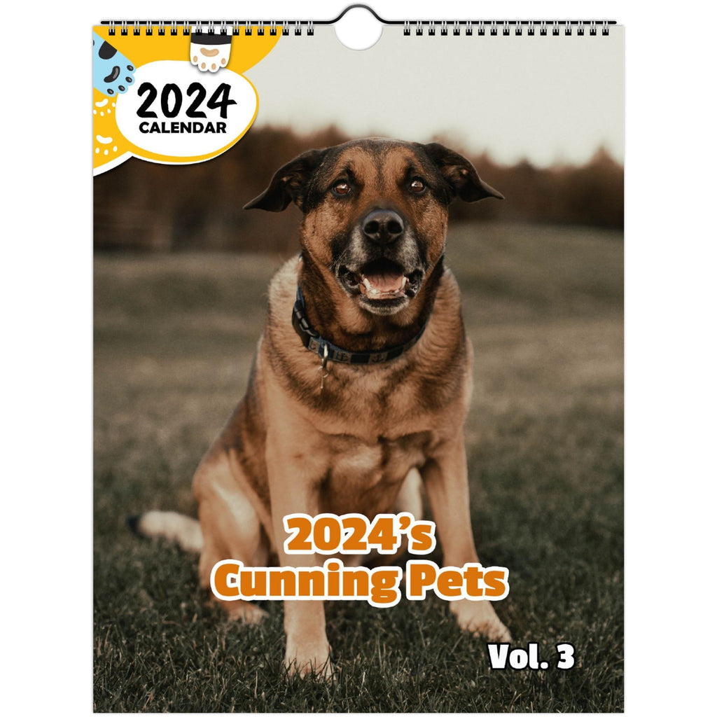 2024's Cunning Pets Volume Three: 2024 Wall Calendar (Published)