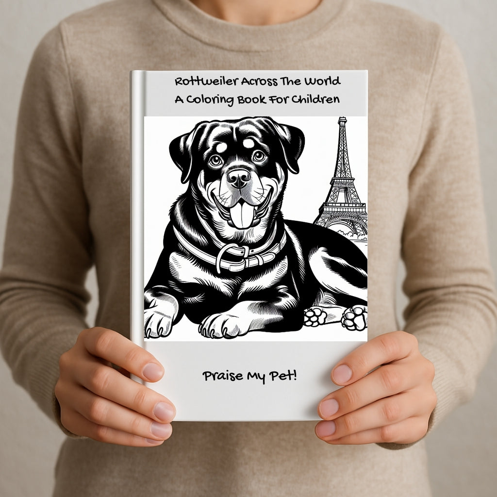 Rottweiler Across The World: A Coloring Book For Children