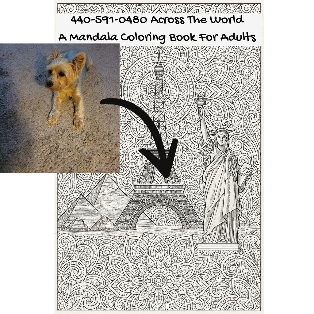 440-591-0480 Across The World: A Mandala Coloring Book For Adults