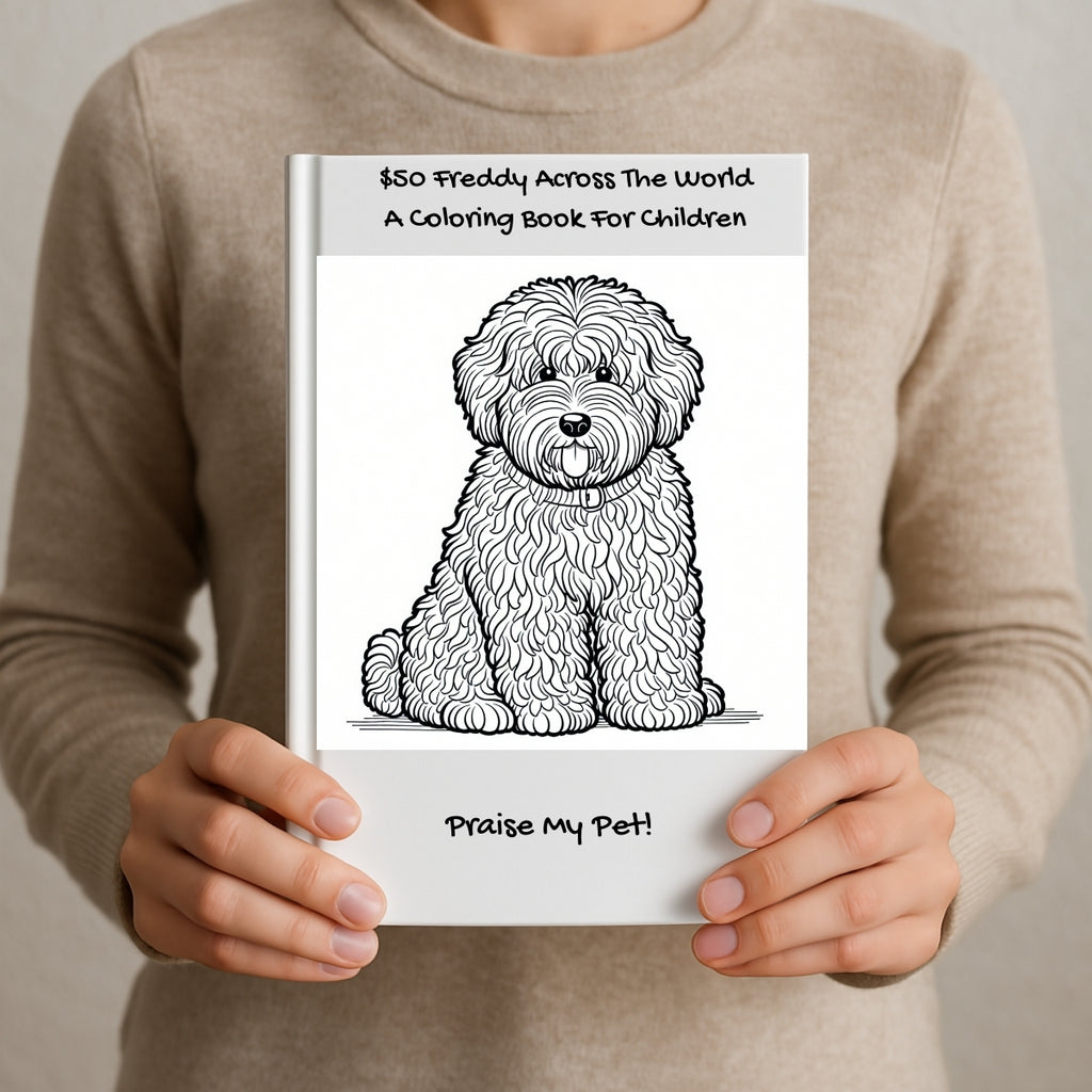 $50 Freddy Across The World: A Coloring Book For Children