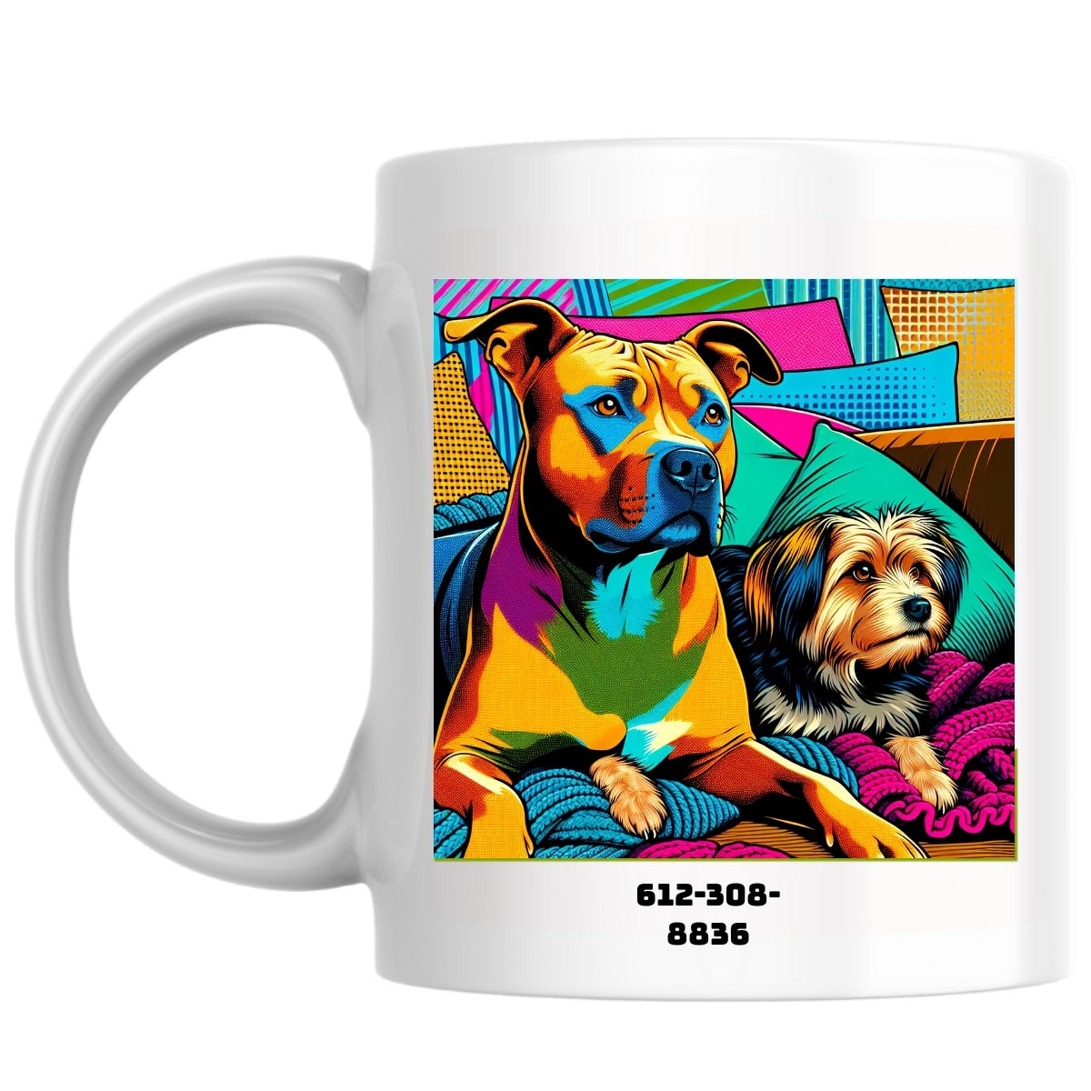 612-308-8836 the Magnificent: Pop Art Coffee Mug