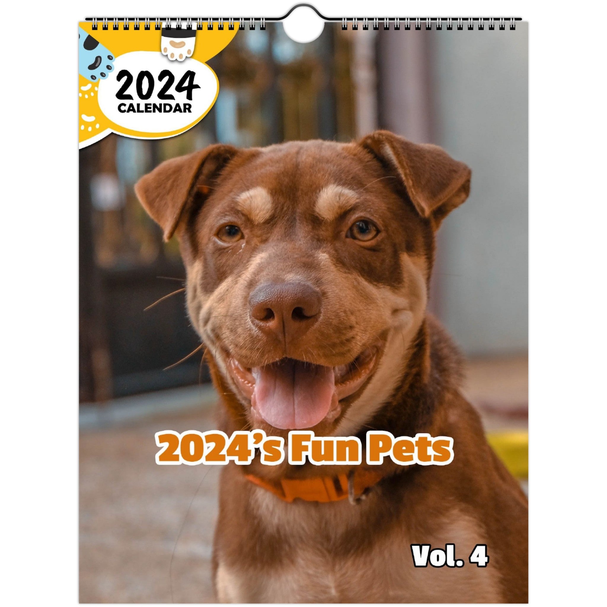 2024's Fun Pets Volume Four: 2024 Wall Calendar (Published)