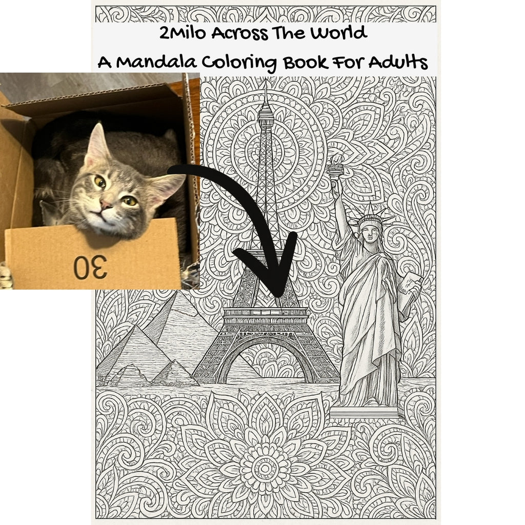 2Milo Across The World: A Mandala Coloring Book For Adults