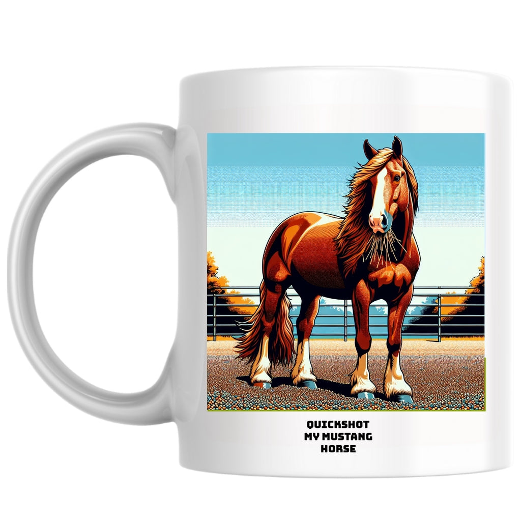 QUICKSHOT MY MUSTANG Horse the Magnificent: Pop Art Coffee Mug