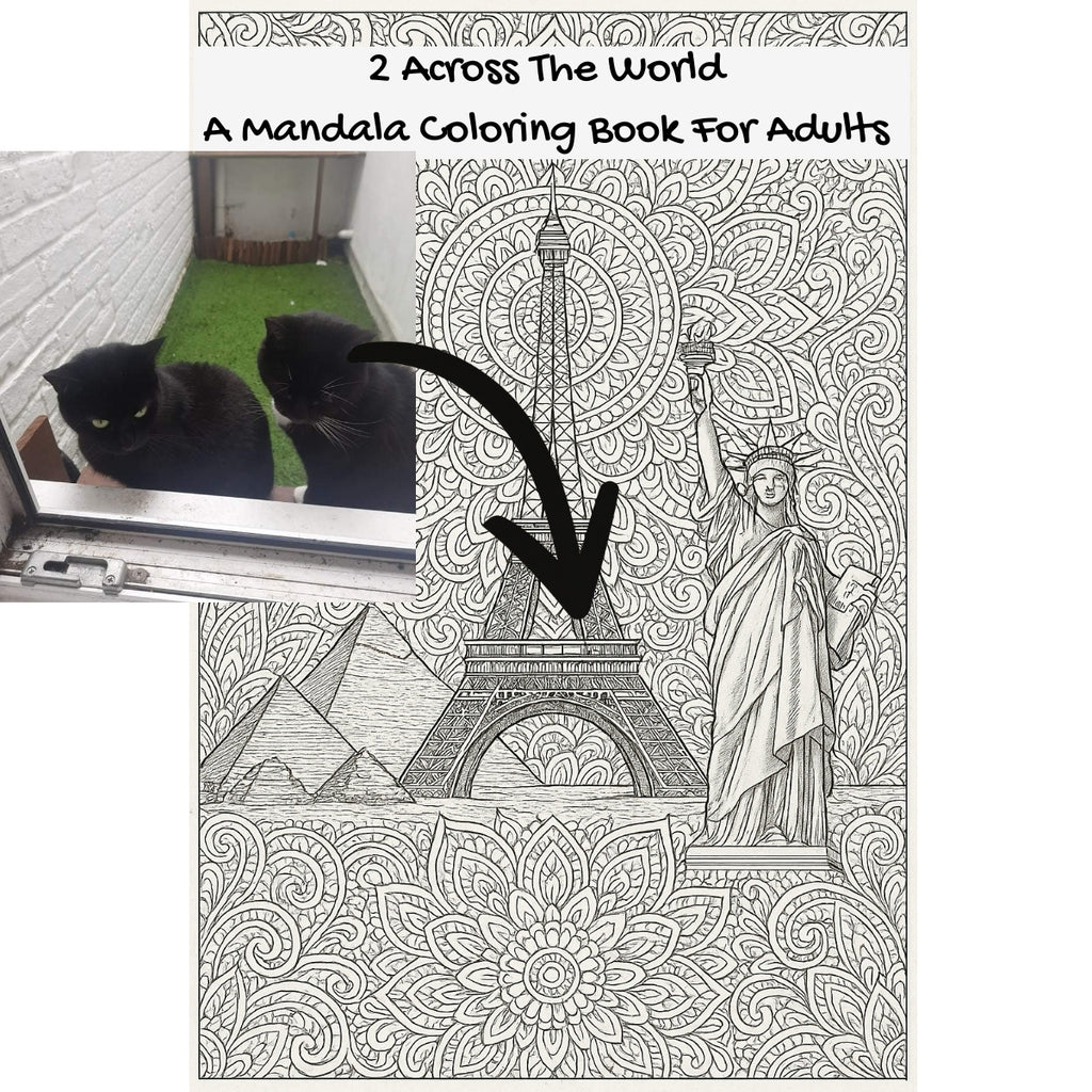 2 Across The World: A Mandala Coloring Book For Adults