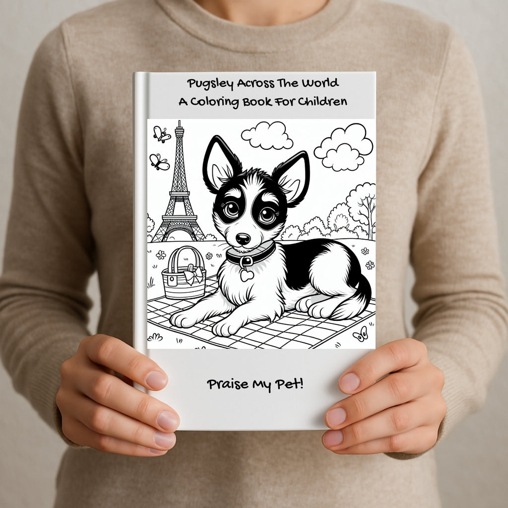 Pugsley Across The World: A Coloring Book For Children