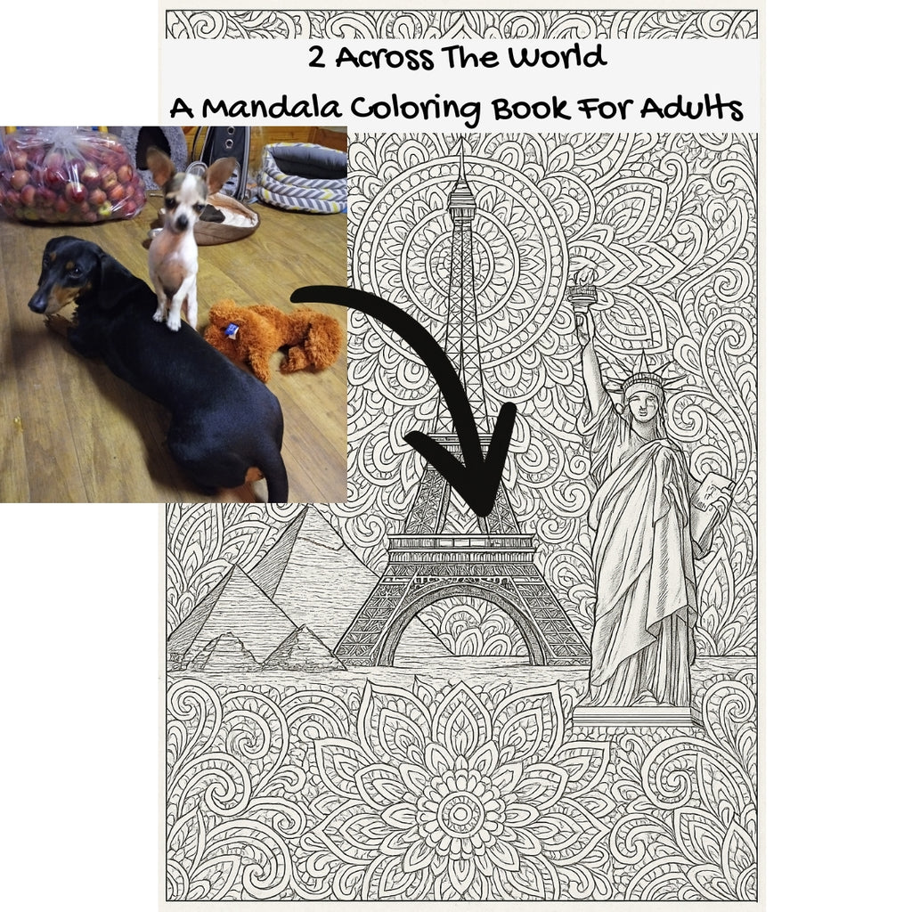 2 Across The World: A Mandala Coloring Book For Adults