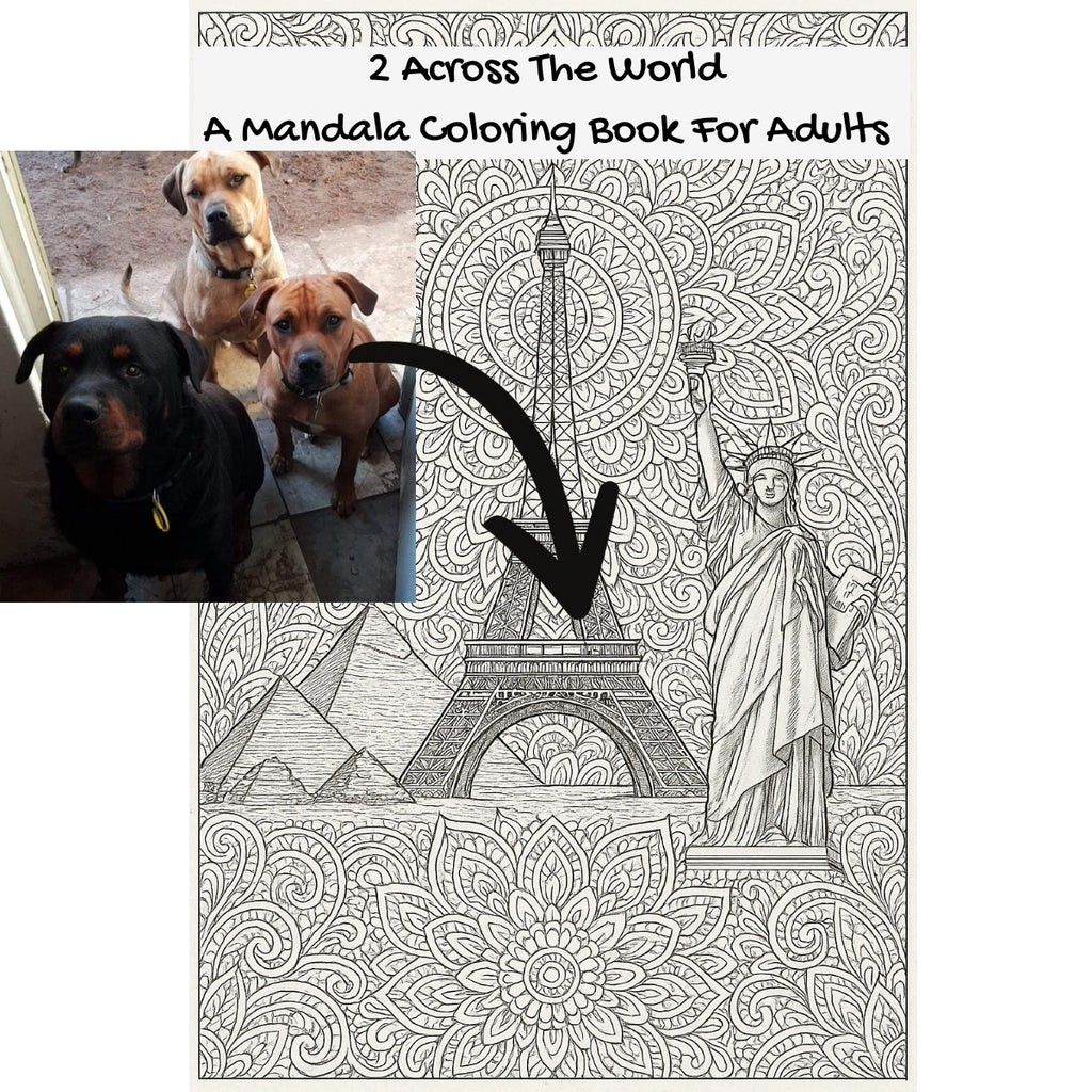 2 Across The World: A Mandala Coloring Book For Adults