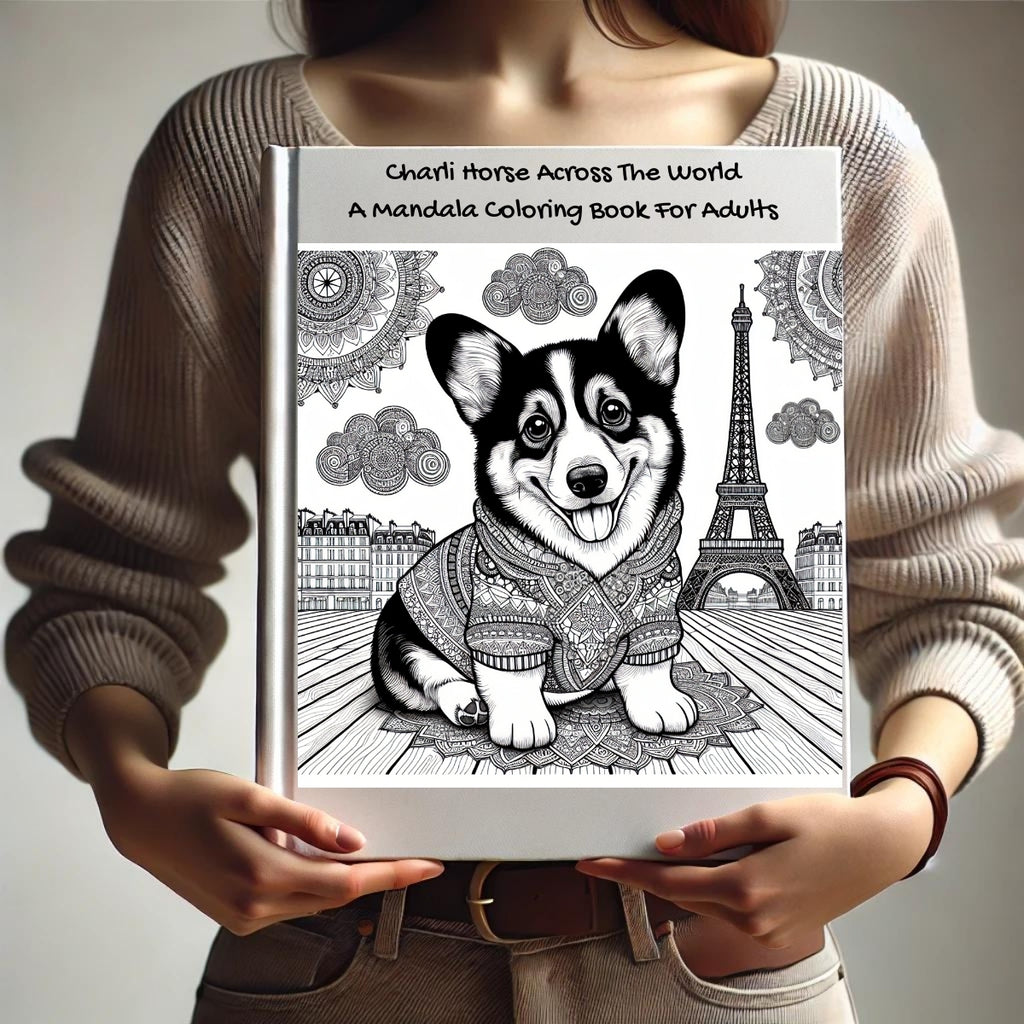 Charli Horse Across The World: A Mandala Coloring Book For Adults
