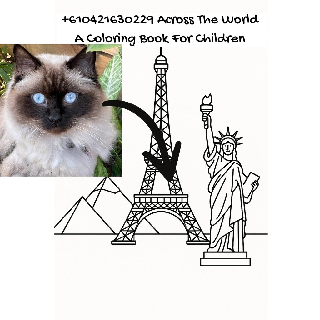 +610421630229 Across The World: A Coloring Book For Children