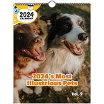 2024's Most Illustrious Pets Volume Nine: 2024 Wall Calendar (Published)