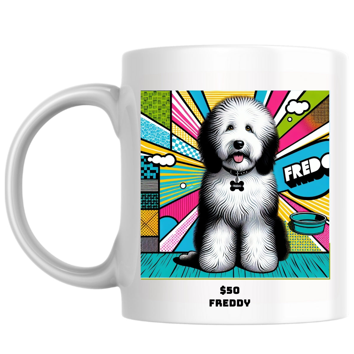 $50 Freddy the Magnificent: Pop Art Coffee Mug