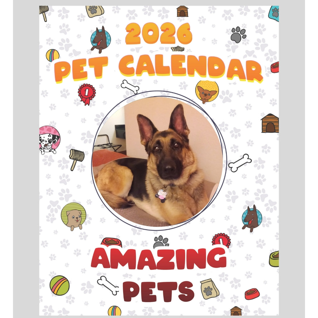 German shepherd Stars in Amazing Pets: A 2026 Pet Calendar