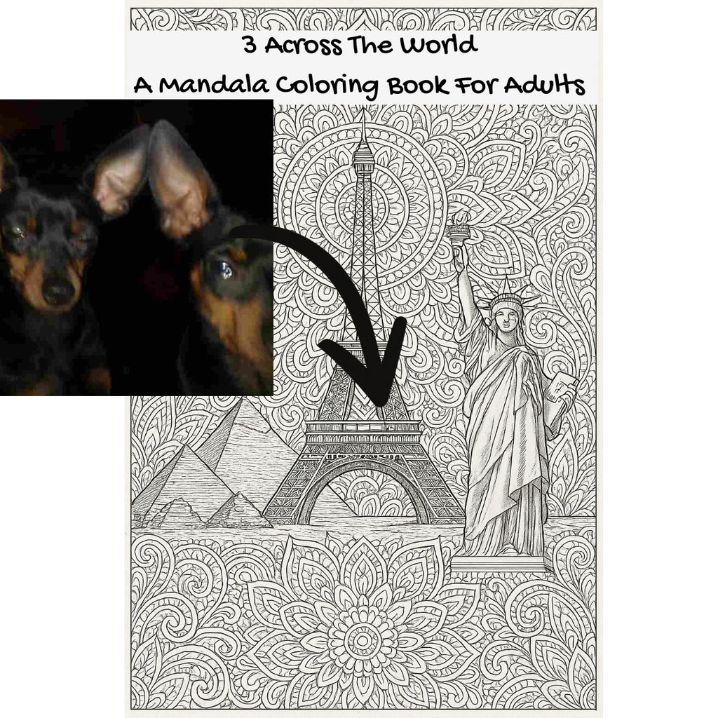 3 Across The World: A Mandala Coloring Book For Adults