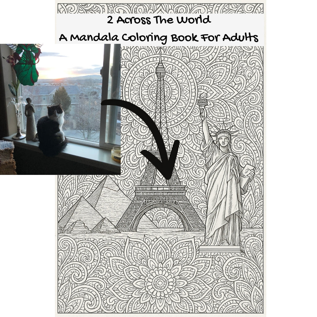 2 Across The World: A Mandala Coloring Book For Adults