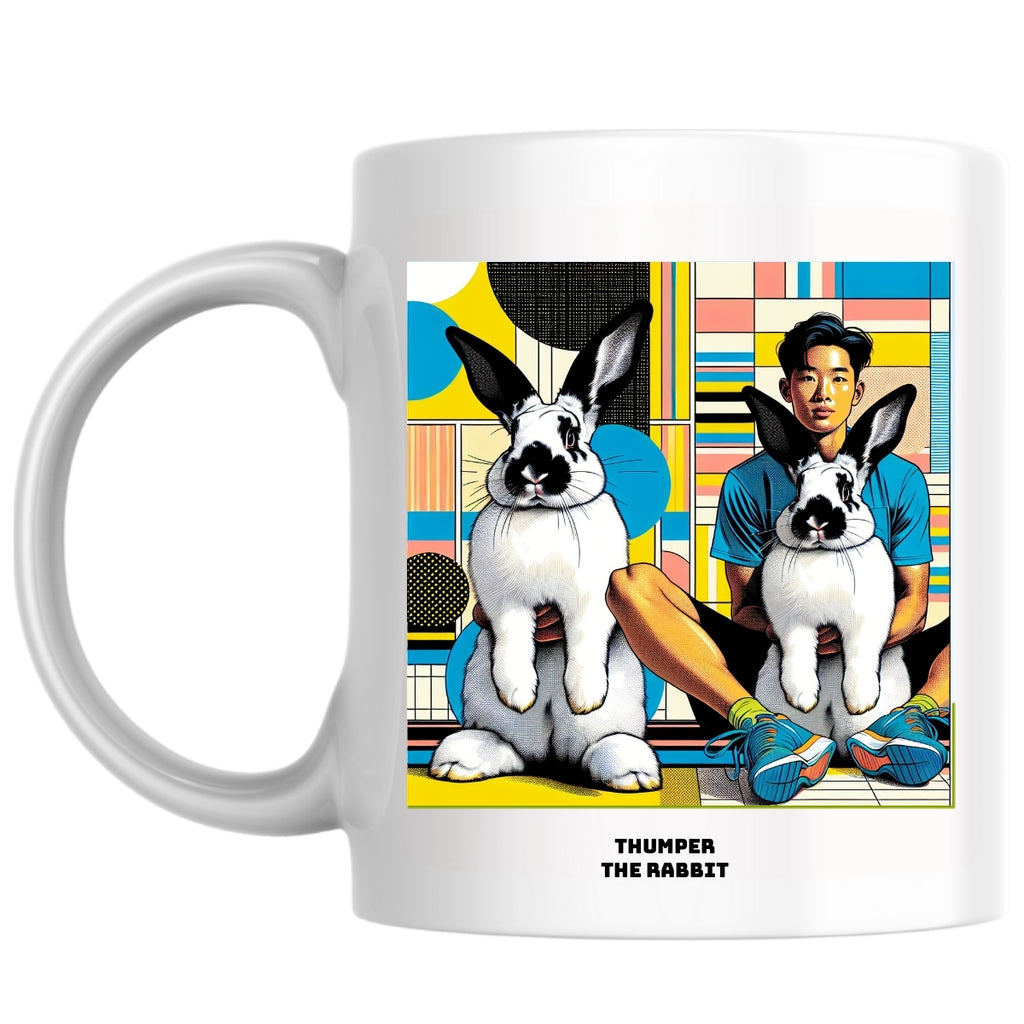 Thumper the rabbit the Magnificent: Pop Art Coffee Mug