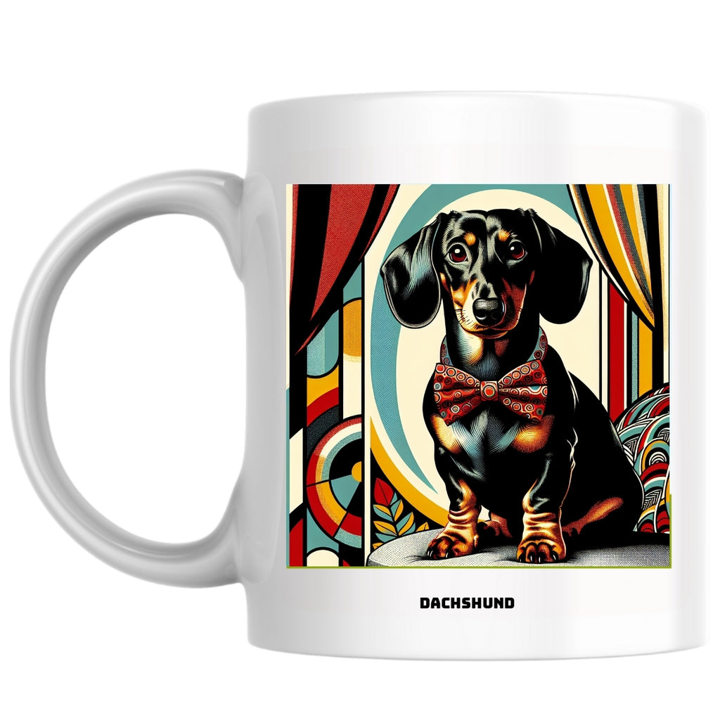 Dachshund the Magnificent: Pop Art Coffee Mug
