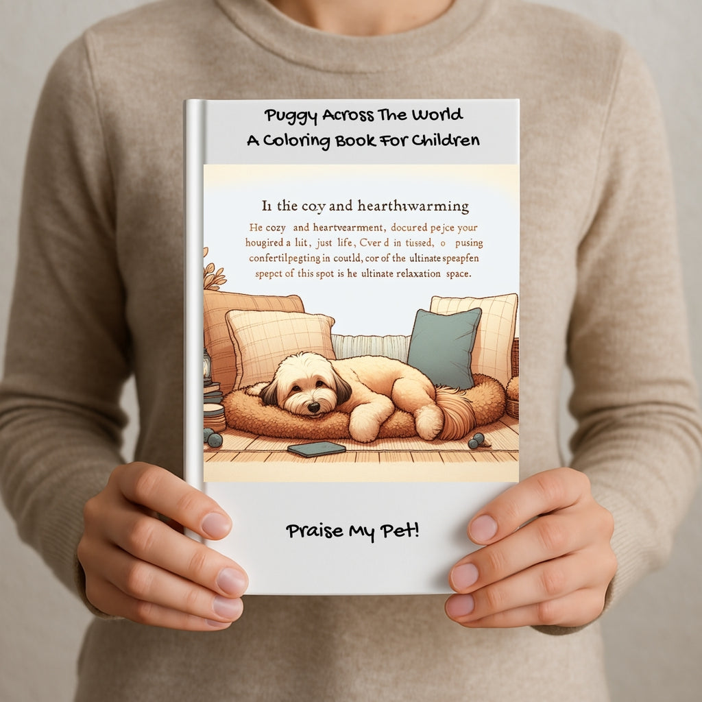 Puggy Across The World: A Coloring Book For Children