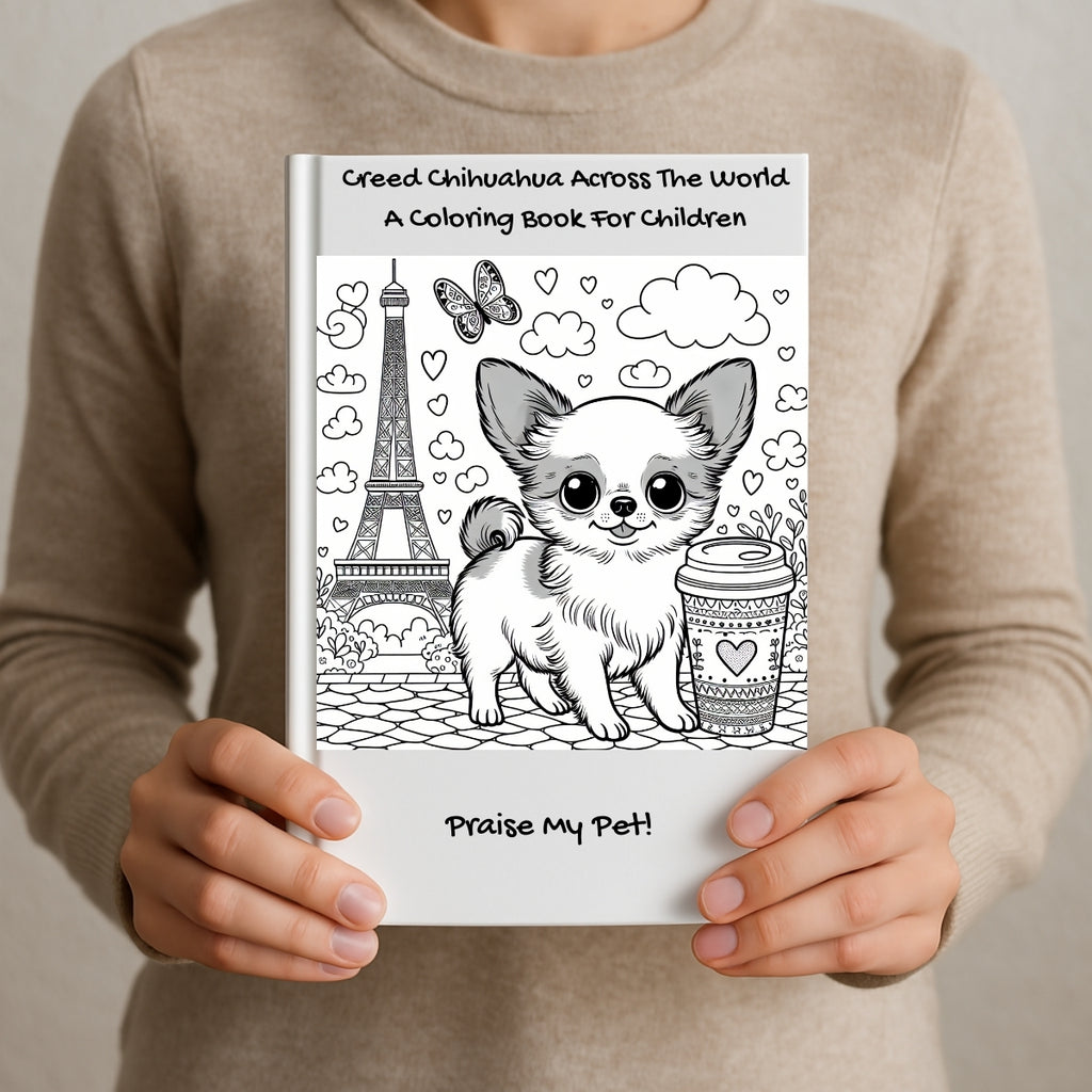 Creed Chihuahua Across The World: A Coloring Book For Children