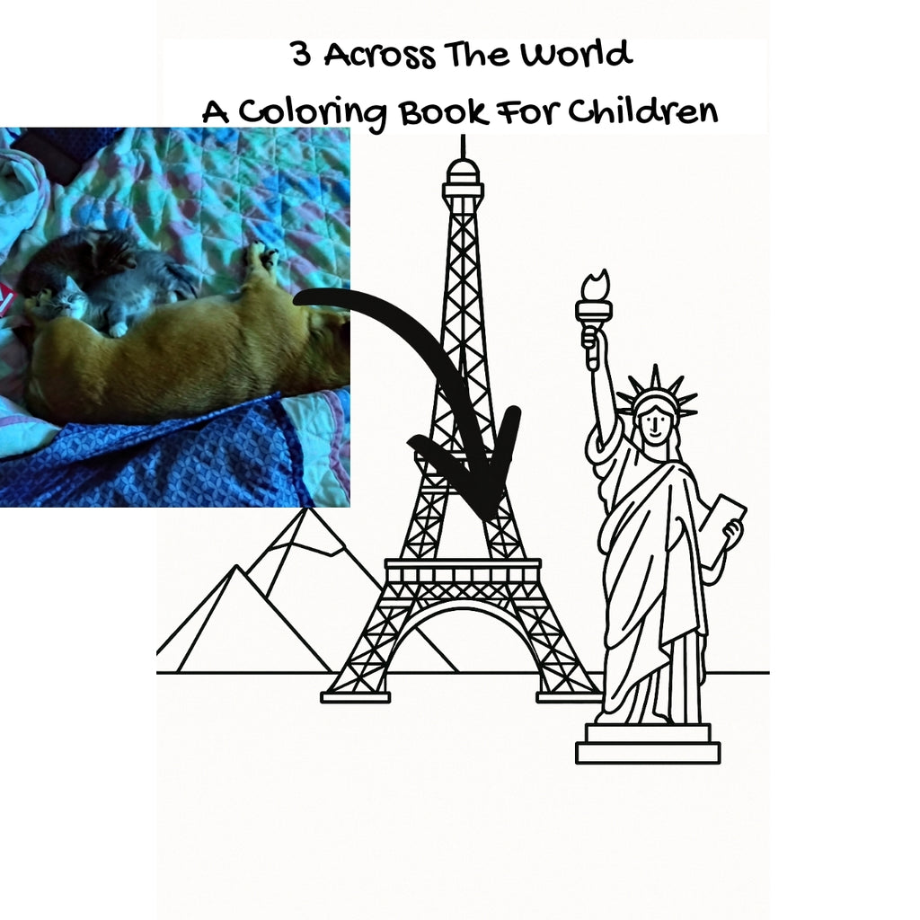 3 Across The World: A Coloring Book For Children