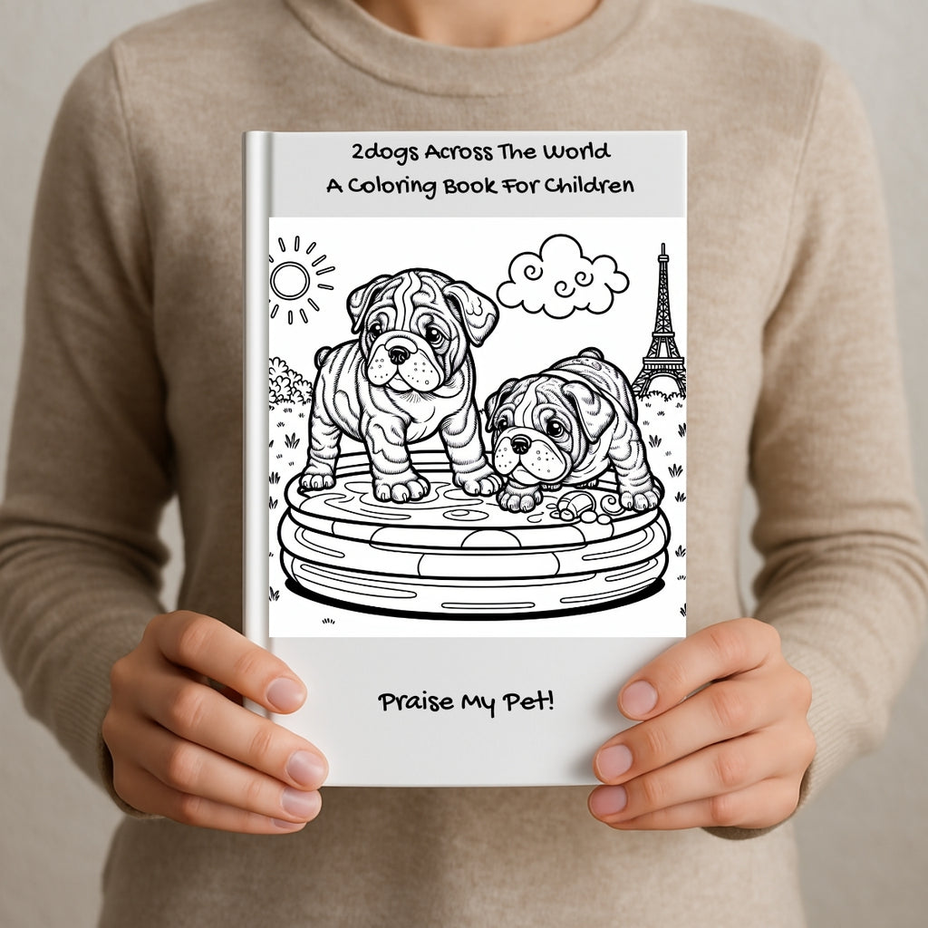 2dogs Across The World: A Coloring Book For Children