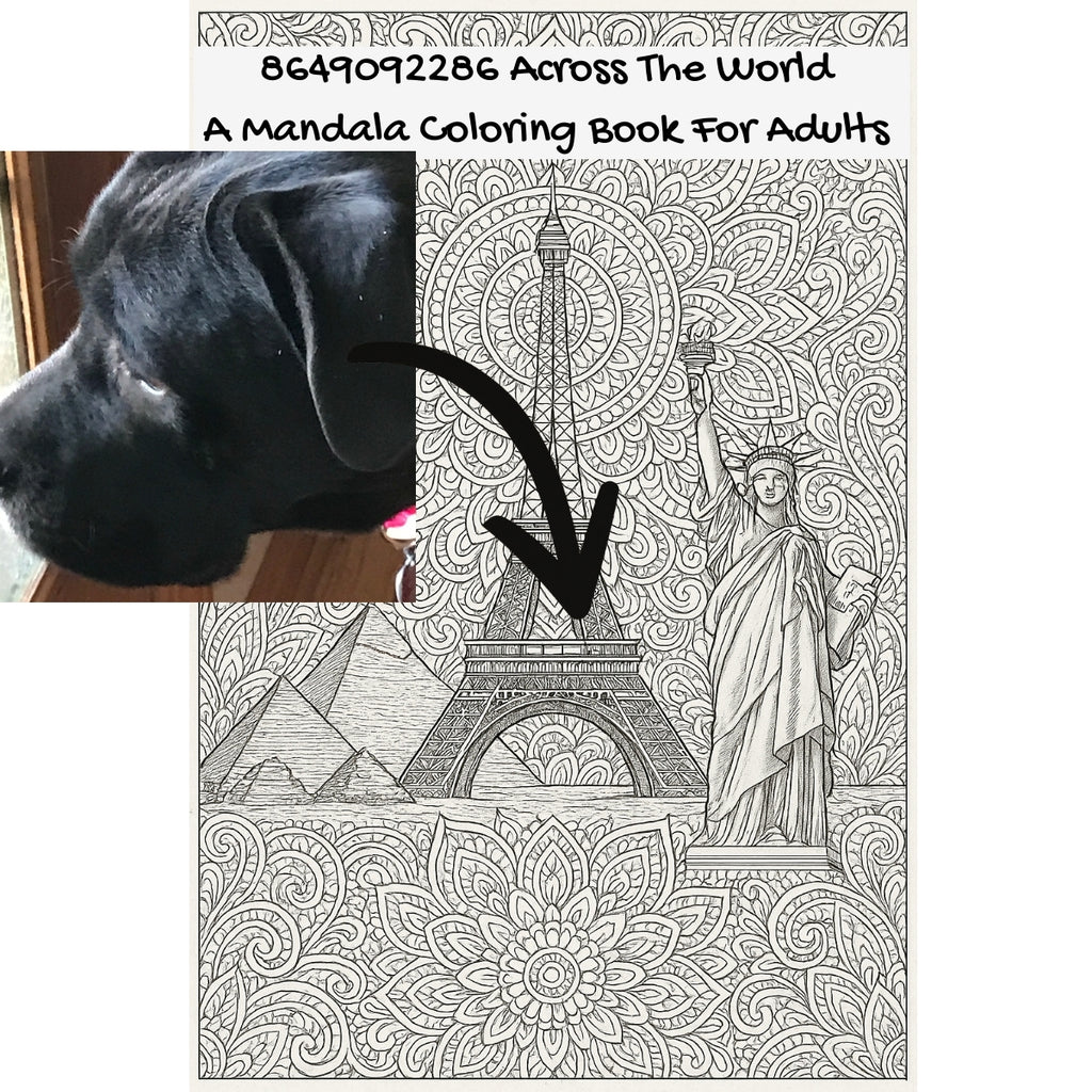 8649092286 Across The World: A Mandala Coloring Book For Adults