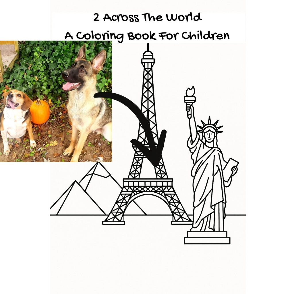 2 Across The World: A Coloring Book For Children
