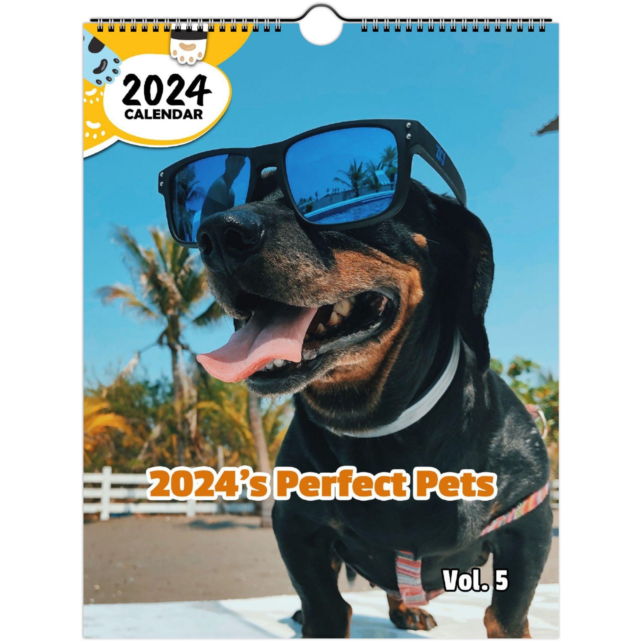 2024's Perfect Pets Volume Five: 2024 Wall Calendar (Published)