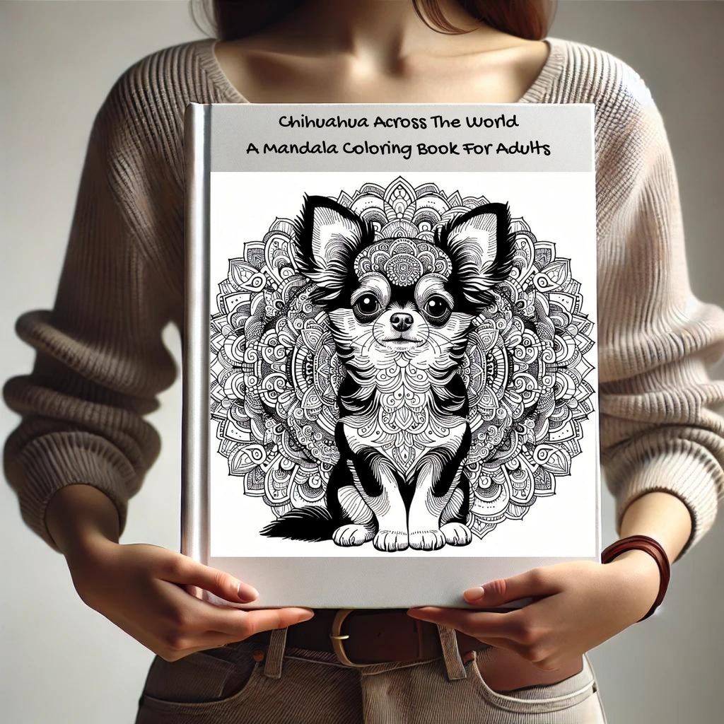 Chihuahua Across The World: A Mandala Coloring Book For Adults
