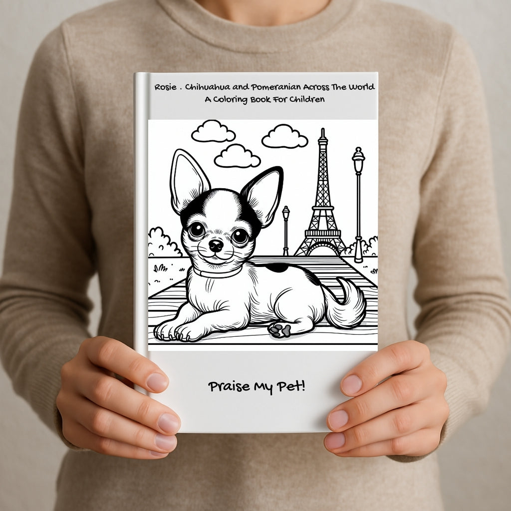 Rosie . Chihuahua and Pomeranian Kid's Coloring Book Series (Subscription)