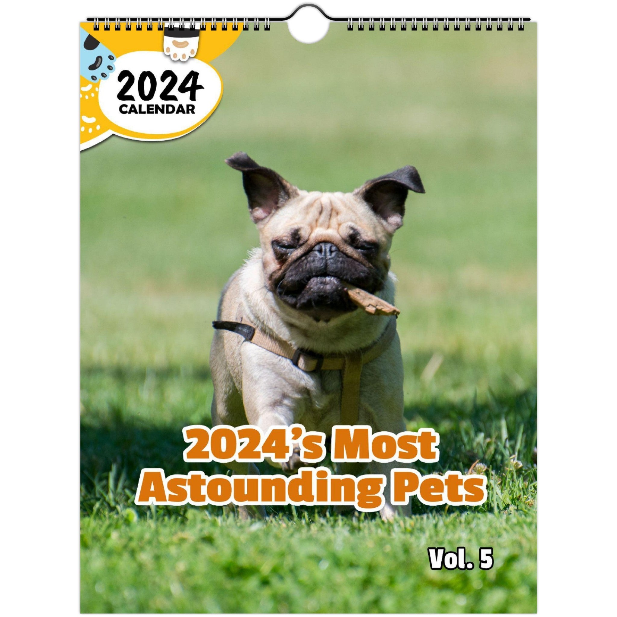 2024's Most Astounding Pets Volume Five: 2024 Wall Calendar (Published)