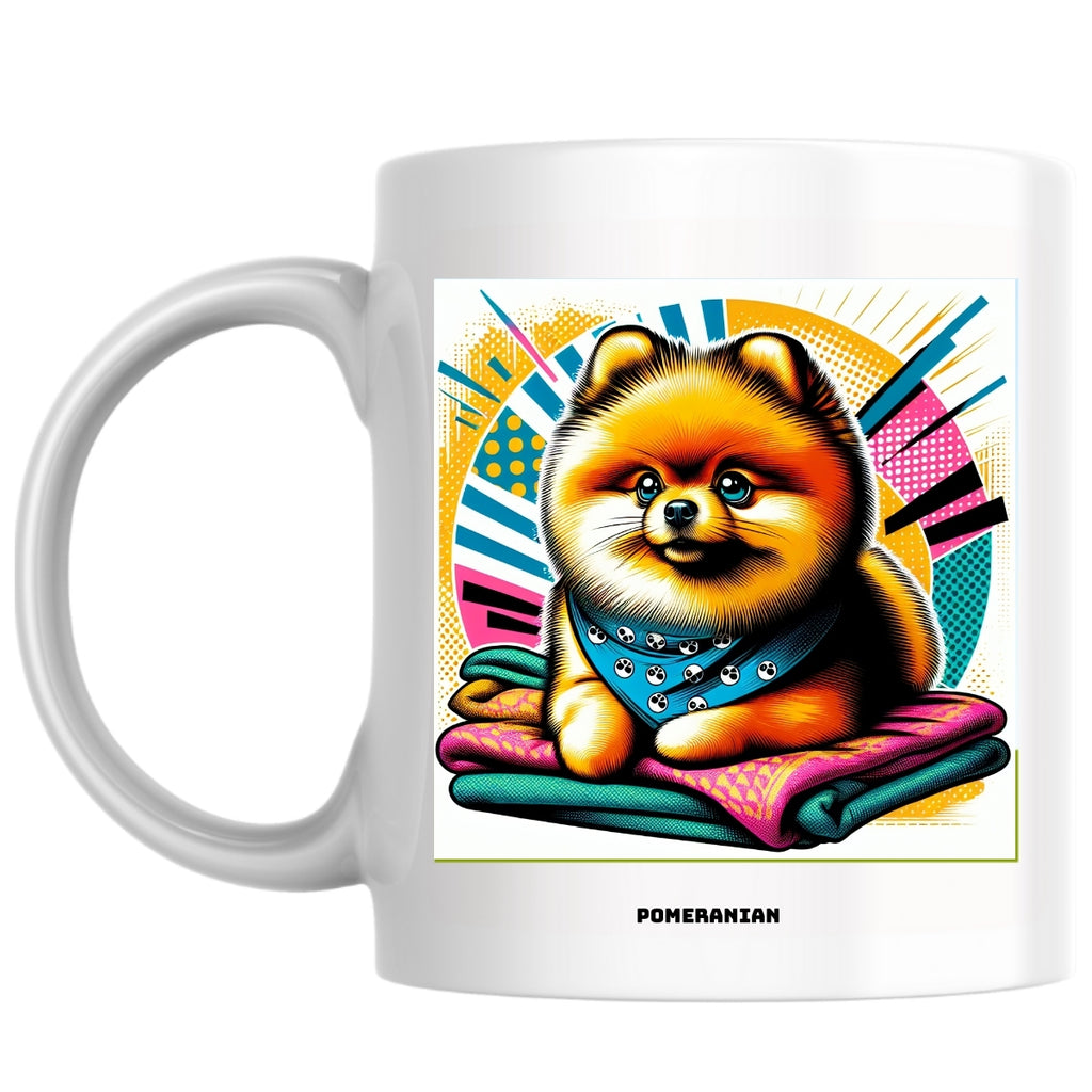 Pomeranian the Magnificent: Pop Art Coffee Mug