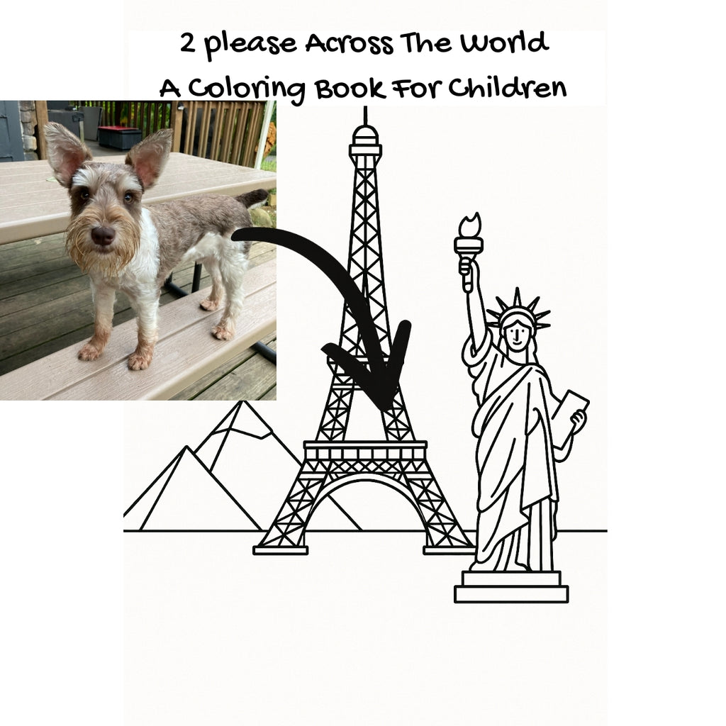 2 please Across The World: A Coloring Book For Children
