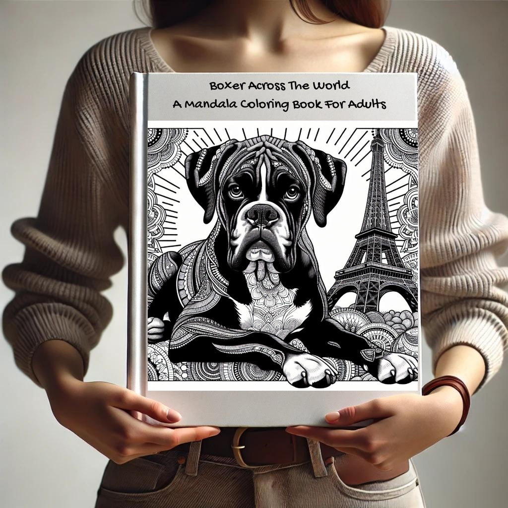 Boxer Across The World: A Mandala Coloring Book For Adults