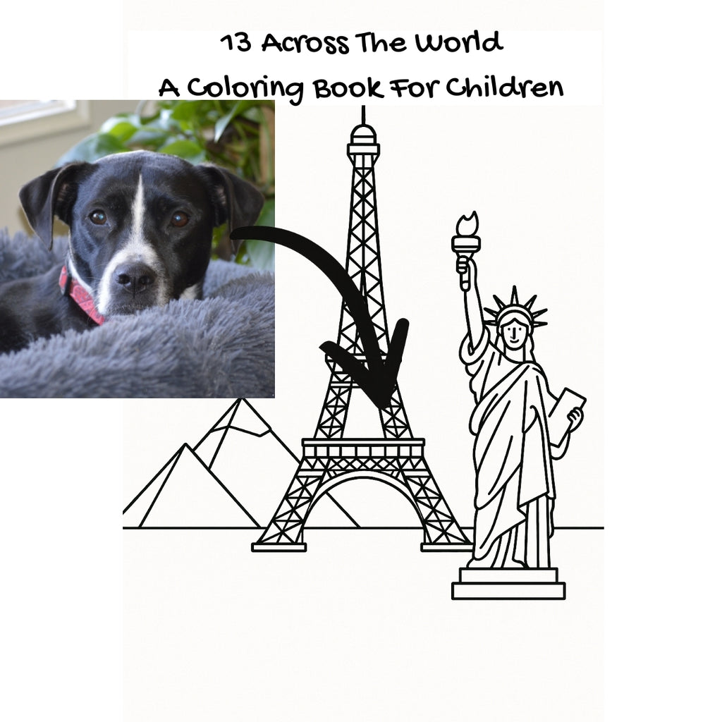 13 Across The World: A Coloring Book For Children