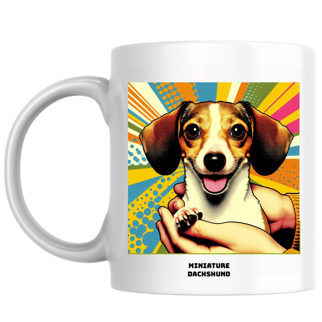 Miniature Dachshund the Magnificent: Pop Art Coffee Mug