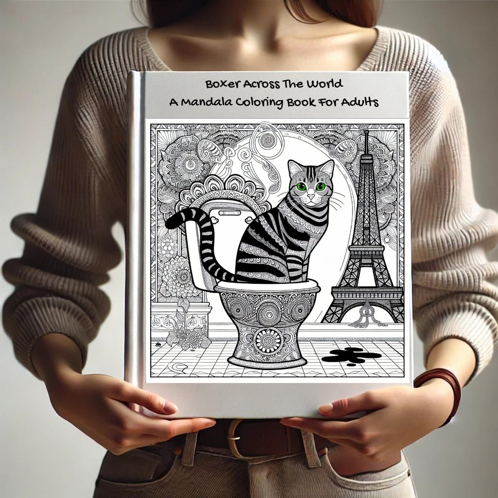Boxer Across The World: A Mandala Coloring Book For Adults