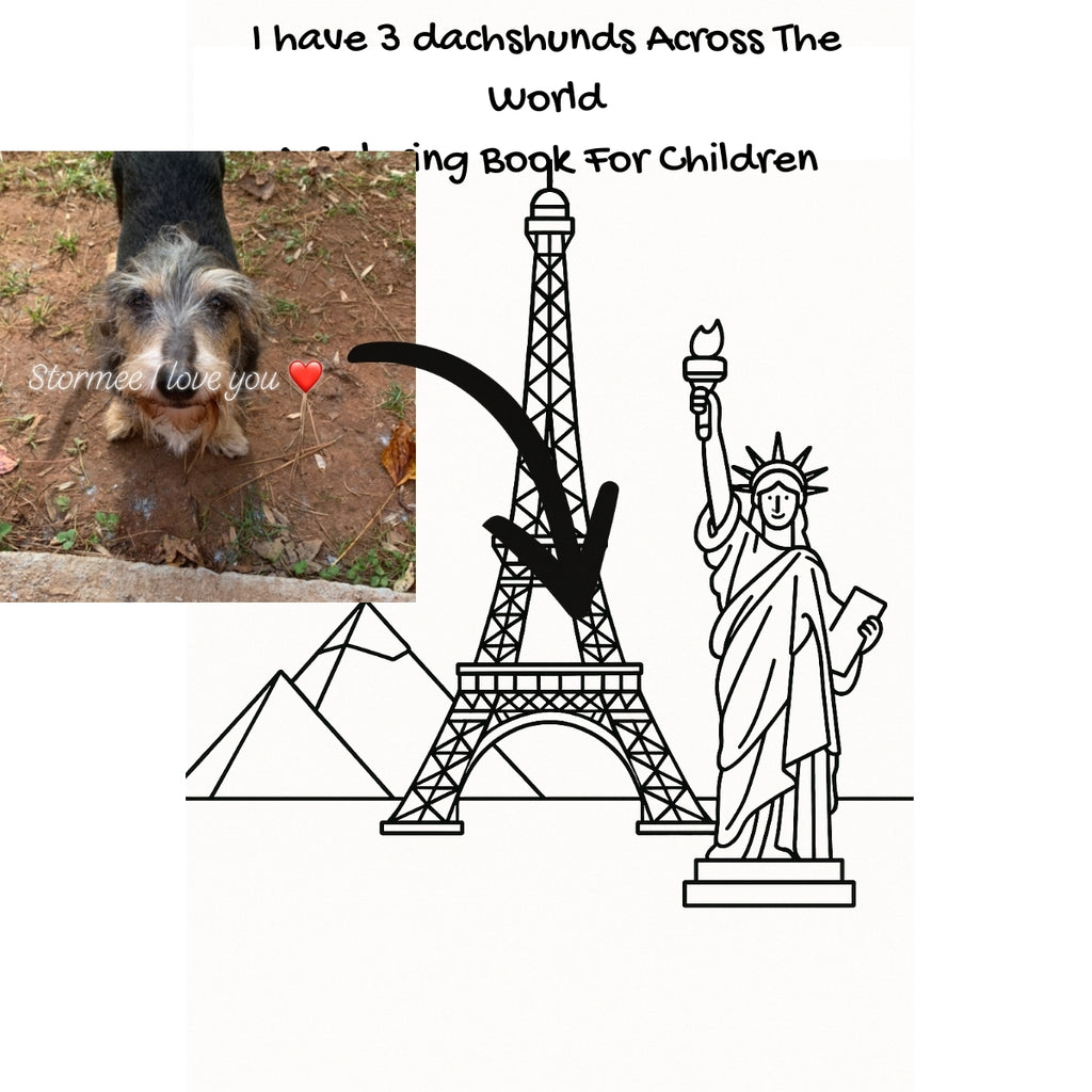I have 3 dachshunds Across The World: A Coloring Book For Children